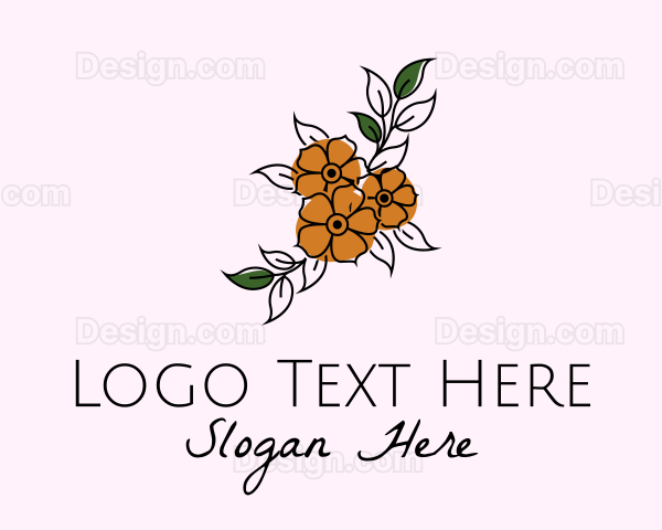 Flower Boutique Line Art Logo