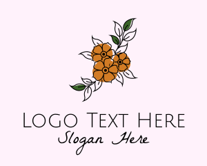 Flower Boutique Line Art logo