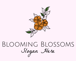 Flower Boutique Line Art logo design