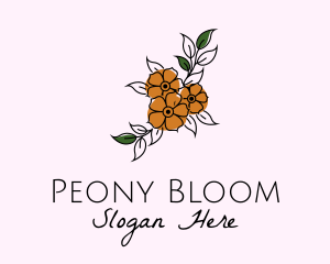 Flower Boutique Line Art logo design