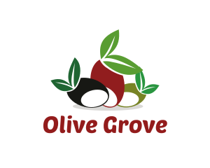 Olive Fruit Leaves logo