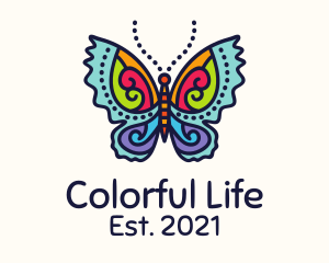 Colorful Butterfly Craft logo design