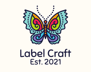 Colorful Butterfly Craft logo design