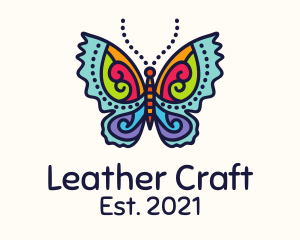 Colorful Butterfly Craft logo design