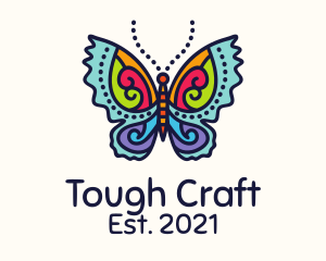 Colorful Butterfly Craft logo design