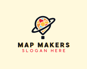 Pin Location Travel  logo design