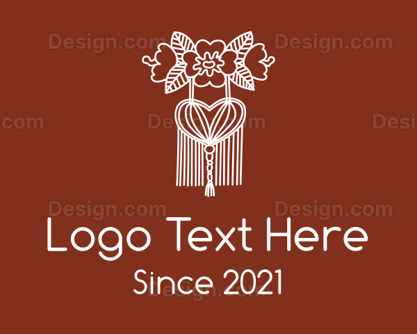 Floral Macrame  Decor Logo