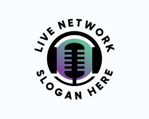 Headphones Microphone Podcast logo