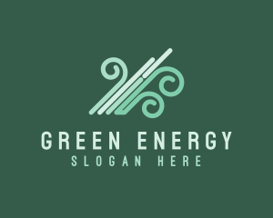 Wind Renewable Energy logo design