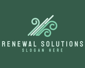 Wind Renewable Energy logo design