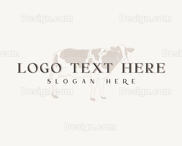 Cow Animal Farm Logo