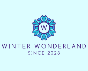 Ice Snowflake Winter logo