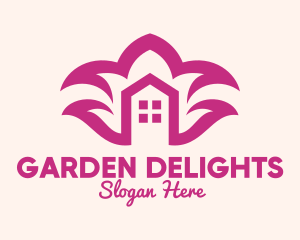 Purple Flower Housing Property logo design