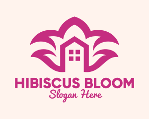 Purple Flower Housing Property logo design