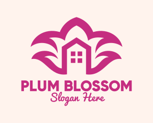 Purple Flower Housing Property logo design