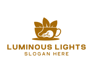 Cafe Bulb Lighting  logo design