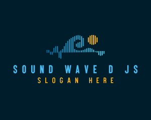 Sea Wave Audio Equalizer logo design