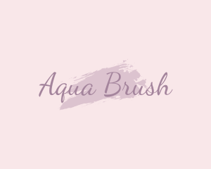 Feminine Watercolor Makeup logo design