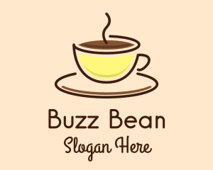 Hot Coffee Cup logo design