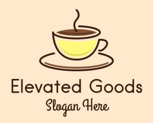 Hot Coffee Cup logo design