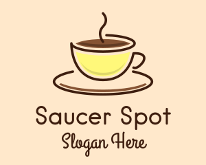 Hot Coffee Cup logo design