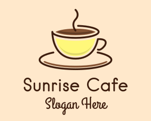 Hot Coffee Cup logo design