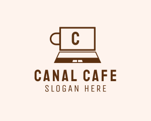 Laptop Internet Cafe Studio logo design