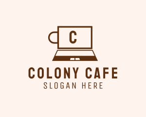 Laptop Internet Cafe Studio logo design
