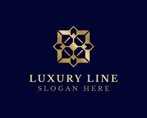 Luxury Geometric Tile logo design