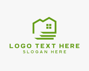 Green Eco Friendly House logo