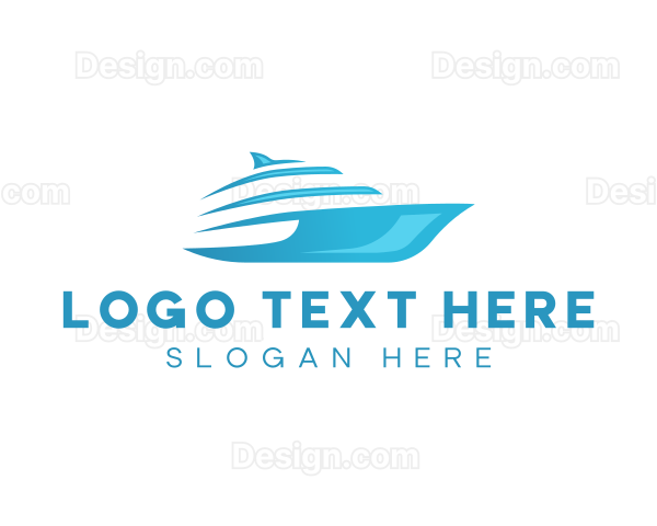 Boat Cruise Ship Logo