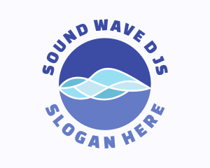 Modern Biotech Waves logo design