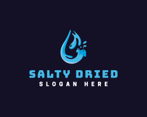 Water Shirt Laundry logo design