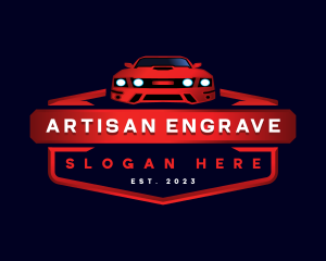 Mustang Detailing Car logo design