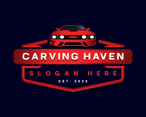 Mustang Detailing Car logo design