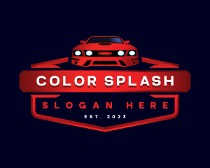 Mustang Detailing Car logo design