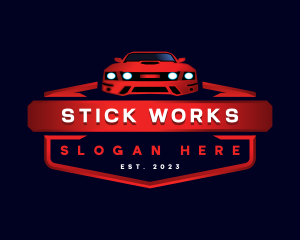 Mustang Detailing Car logo design