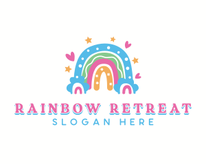 Rainbow Nursery Daycare logo design