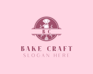 Piping Bag Cupcake logo design