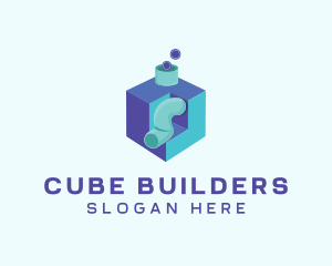 Cube Pipe Plumber logo design