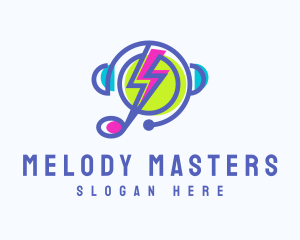 Electric Music Streaming  logo design