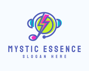 Electric Music Streaming  logo design