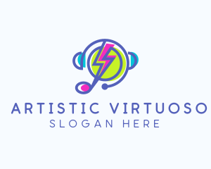 Electric Music Streaming  logo design