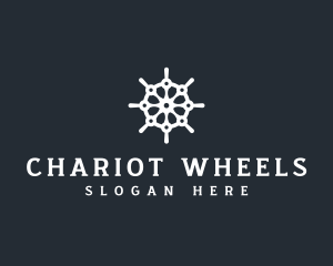 Ship Steering Wheel logo design