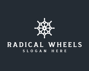 Ship Steering Wheel logo design