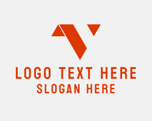 Minimalist Letter V  Logo