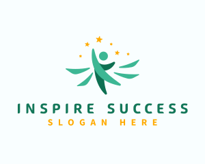 Leadership Success Star logo design