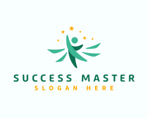 Leadership Success Star logo design