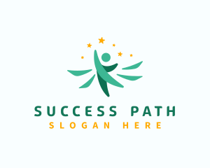 Leadership Success Star logo design