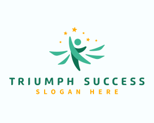 Leadership Success Star logo design